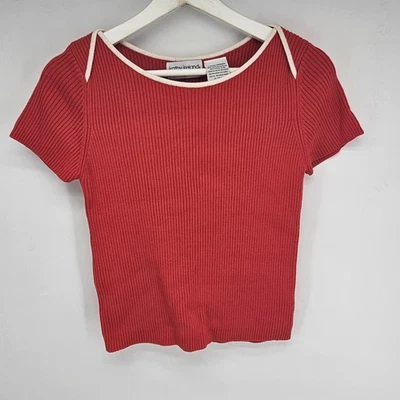 Womens Vintage Kathy Ireland Red Top Warm Size L - Image 1 of 4