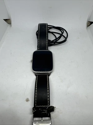 ASUS ZenWatch 2 WI501Q 45 mm Smartwatch – Gunmetal / Leather Brown – Boxed - Image 1 of 3