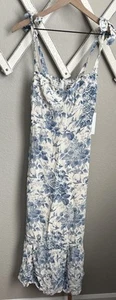 NWT! Reformation Nikita Women's 2 Sleeveless Dress Pompadour Floral Bird Pattern - Picture 1 of 12