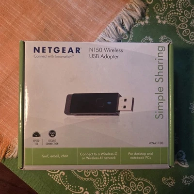 Netgear N150 WNA1100 Wireless USB Adapter Dongle New Sealed - Image 1 of 2