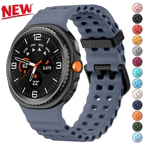 For Samsung Galaxy Watch 8 40/44mm 8 Classic 46mm Silicone Watch Strap Wristband - Picture 1 of 119