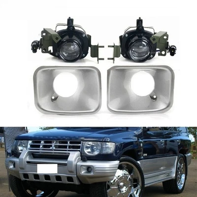 1 Juego de faros antiniebla parachoques delantero para Mitsubishi PAJERO MONTERO V32 V33 V43 Foto 1 de 4