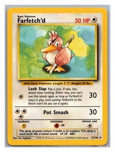 Farfetch'd 027/102 - Pokémon Base Set Regular Excellent Condition - Picture 1 of 3