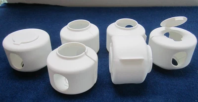 6 Child Safety Parent Grip Door Knob Covers White One Size Kid Proof - Image 1 of 4