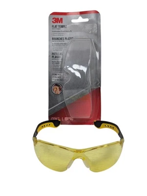 3M - 47013 - Gafas de seguridad de templo plano amarillo ámbar gafas de tiro Foto 1 de 4