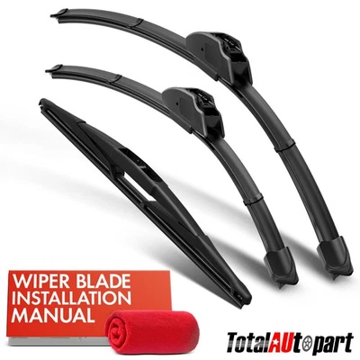 3Pcs Windshield Wiper Blades 22" & 18" & 14" for INFINITI	EX35 2008 2009 2010 - Image 1 of 4