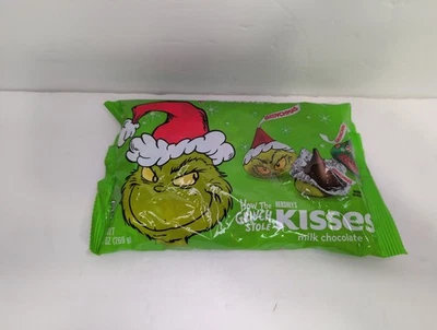 Hershey Kisses - Caramelo de besos de chocolate con leche Grinch 9,5 oz  Foto 1 de 3