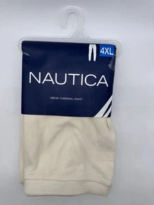 NEW ONE MENS NAUTICA DRI FUSION COTTON BASE LAYER THERMAL PANTS 4-XLARGE BEIGE - Picture 1 of 3
