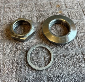 Schwinn Bicycle Chrome Headset Hardware - Top Nut, Race & Washer 1960-83 Schwinn - Picture 1 of 2