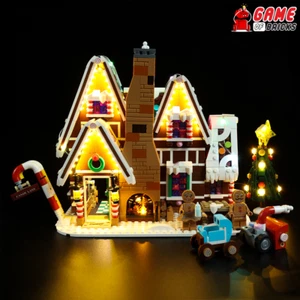 LED Light Kit for Gingerbread House - Compatible with LEGO® 10267 Set (Remote) - Picture 1 of 12