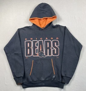 Vintage 90s Chicago Bears Sweatshirt Hoodie Salem NFL Football USA Mens Sz M - Picture 1 of 7