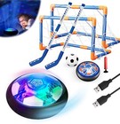 3in1 Hover Fußball Hockey Balls Kinder Spielzeug Set Stern Nachtlicht Interak...