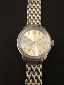 FMD - FDMm161 / 52 Silver Tone Chronograph Quart Watch, New Battery, SS Back - Picture 1 of 6