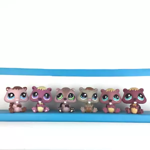 Lot 6 Littlest Pet Shop Beaver 1990 1410 1108 1192 810 / LPS Set - Imagen 1 de 5