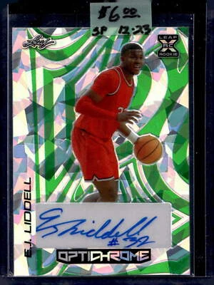 2022-23 Leaf Optichrome #BA-EJL E.J. Liddell green /5 auto - Image 1 of 2