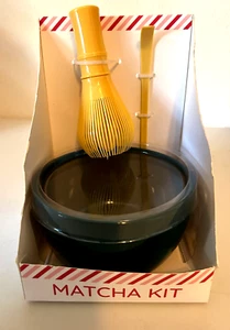 Matcha Kit 3 Piece New w Ceramic Matcha Tea Bowl, Whisk & Scoop - Picture 1 of 2
