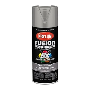 KRYLON 2726 6-Pack  Gloss Vintage Gray Fusion All-in-One Paint & Primer - Picture 1 of 1