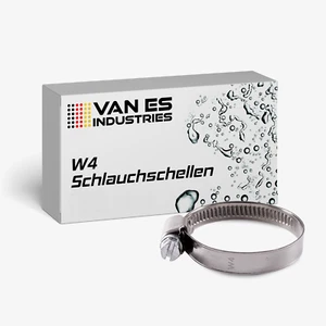 VAN ES 100 x Schlauchschellen 8-12mm Klemmschellen V2A Edelstahl W4 DIN 3017 - Bild 1 von 6
