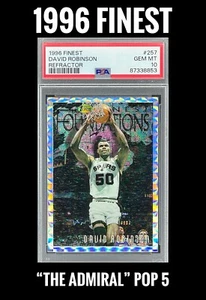 Finest David Robinson Refractor #257 1996 PSA 10 POP 5 - Imagen 1 de 4