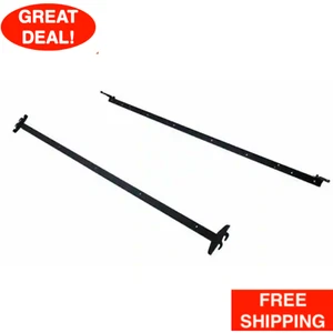 Bed Rail System Twin Full Size Hook-In Metal Sturdy Adjustable Bed Rails Bracket - Picture 1 of 24