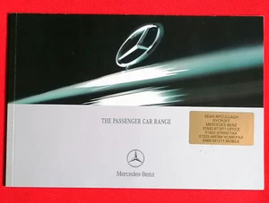 Mercedes Benz Range 2000 folleto de ventas inc E55 AMG SL500 CLK SLK CL600 C200K - Imagen 1 de 19
