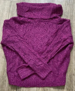Sanctuary Womens Cowl Neck Sweater Magenta Purple Sz XS - Picture 1 of 3