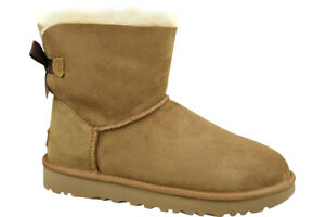 UGG Mini Bailey Bow II 1016501-CHE, Femme, chaussures d'hiver, Marron