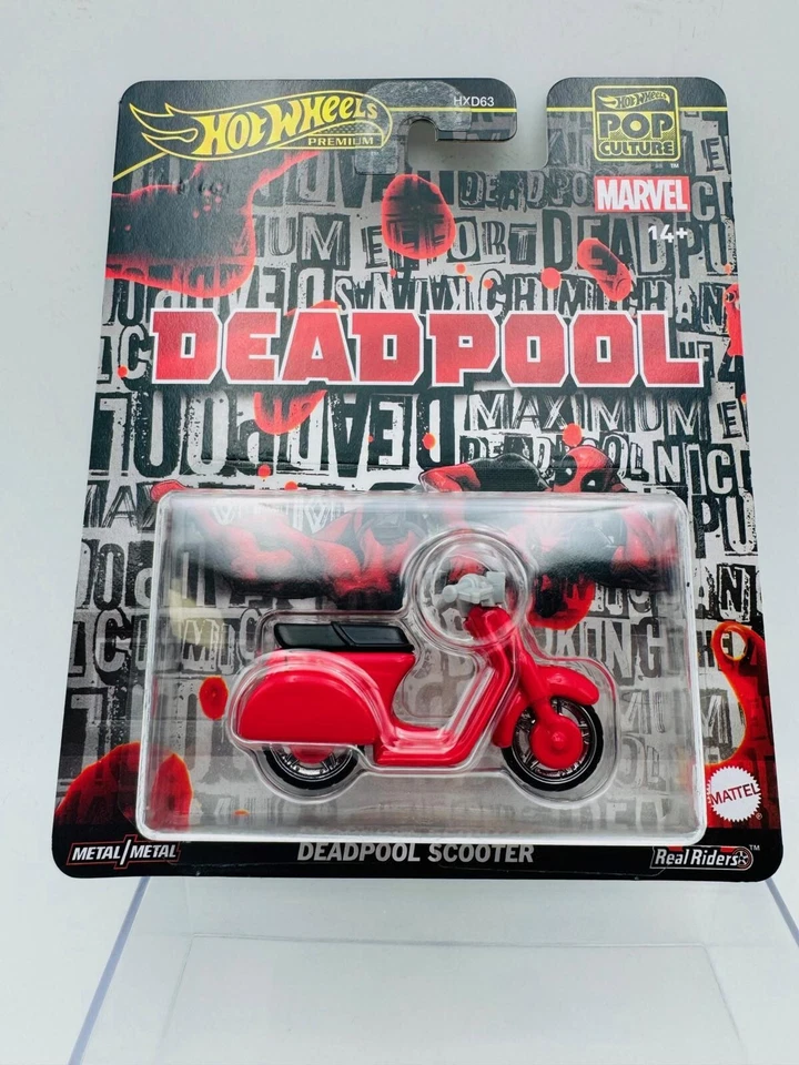HOTWHEELS 1:64 SCOOTER DEADPOOL - Photo 1/1