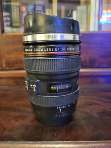 Canon EF 24-105mm Lens Stainless Steel Thermo Coffee Cup/Mug - Picture 1 of 4