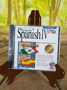 Multimedia Spanish IV 1Pro One Cd-Rom 1996 New - Picture 1 of 3