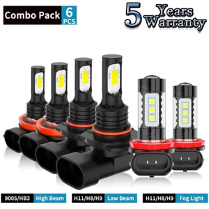 For Nissan Titan XD 2016-2019 10000K Super Bright LED Headlight Bulbs Cool White - Picture 1 of 18