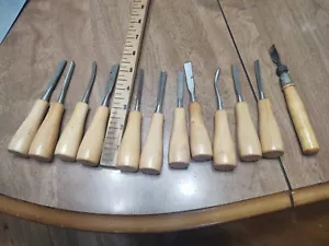12 Wood Carving Set Hand Chisel Set Woodworking Kit - Picture 1 of 4