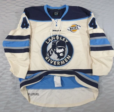 Camiseta deportiva Langley Rivermen British Columbia Hockey League (BCHL) Bauer talla 52 Foto 1 de 4