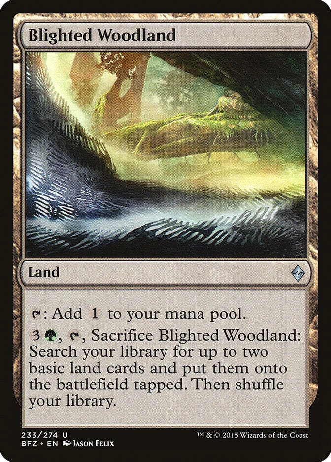 Blighted Woodland [Battle for Zendikar] Magic MTG - Image 1 of 1