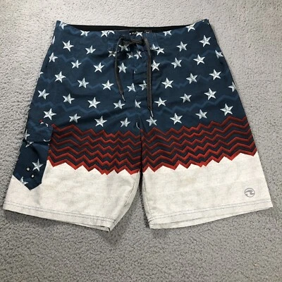 Ocean Current American Flag Board Shorts Mens 36 - Image 1 of 4