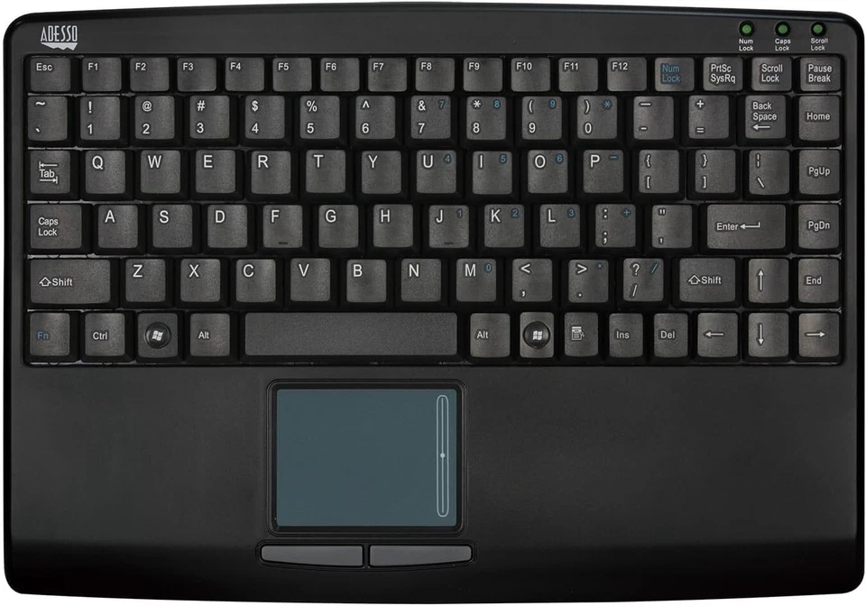 Adesso USB Mini Keyboard with Touchpad Adesso AKB-410UB SlimTouch