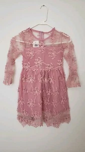 Summer Princess Dress Children Girls Petal Sleeve Ball Gown Kids Size 8 - Picture 1 of 7