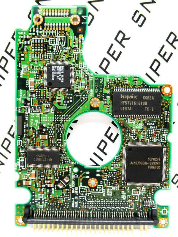 PCB - Hitachi Travelstar 40GB IC25N040ATCS04 IDE 07N8327 Hard Drive H32625_ - Image 1 of 1