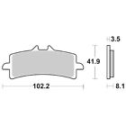 Front Brake Pads SBS 841 Hs Ducati Streetfighter S 1100 2009 2013