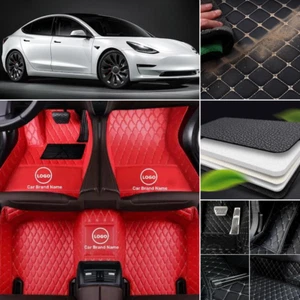 Fit For Tesla 3-S-X-Y Auto Carpets Car Floor Mats Waterproof Custom Pads Liners - Foto 1 di 23