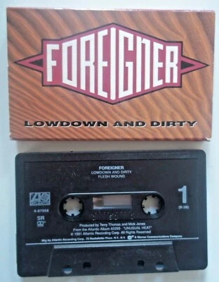 FOREIGNER - LOWDOWN AND DIRTY / FLESH WOUND Cassette Single - Nice - #82299 - Image 1 of 2