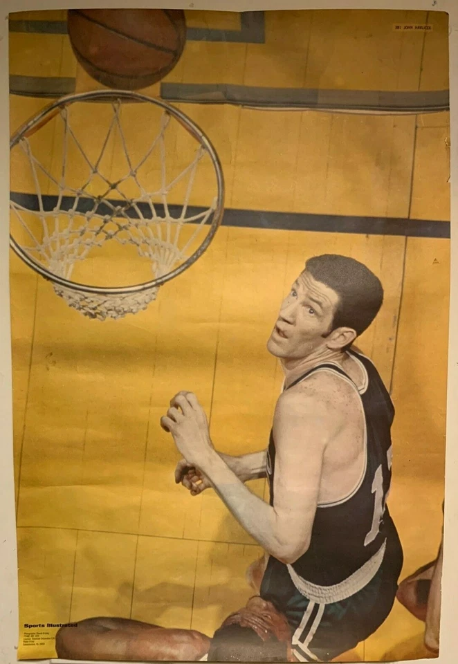Vintage Sports Illustrated 1970 John Havlicek Poster Boston Celtics HOF NBA - Image 1 of 1