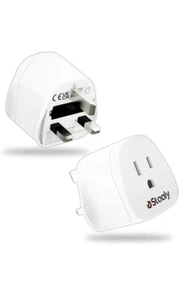 Staaly (2 Pack) US to UK Plug Adapter, US Plug Adapter With 10A Fuse, Fits US Ty - Picture 1 of 6