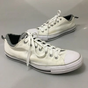 Converse All Star Hombres 10 Mujeres 12 Blanco Lona Tenis Gimnasio Zapatos Parte Superior Baja - Imagen 1 de 8