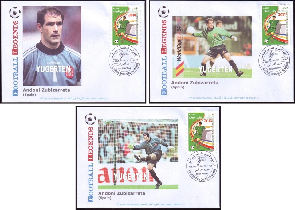 ALGERIA 2014 - 3 FDC - Andoni Zubizarreta - Spain - Soccer - Football Barcelona - Image 1 of 1
