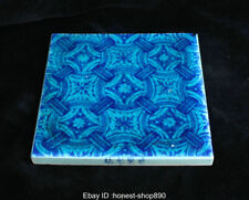 5.6" Old Chinese Blue&white Porcelain Dynasty Flower Islamic Brick wall tiles 02