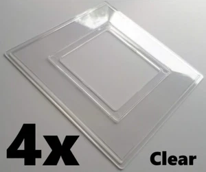 4 Klar Ein Gang Lichtschalter Stecker Steckdose Schalter Surround Abdeckung Fingerplatte - Bild 1 von 3