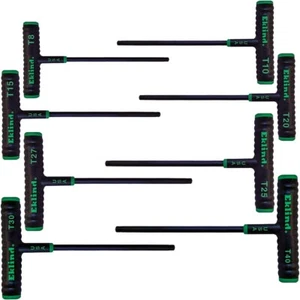 Eklind Torx T Handle Wrench Set 8pc T8-T40 68688 6" Arm T-Handle Made In USA - Picture 1 of 4