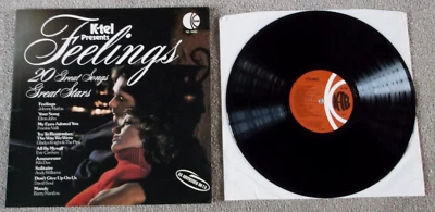 K-TEL PRESENTS FEELINGS 12" VINYL LP RECORD - 20 Great Songs Great Stars NE 1006 - Image 1 of 2