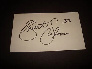 Priest Holmes Ravens Chiefs Texas Signed 3X5 Index Card Authentic NFL Autograph - Picture 1 of 1